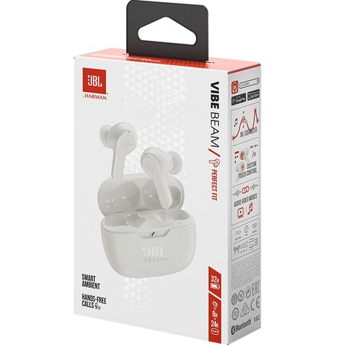 Беспроводные наушники JBL Wave Beam (белый)
