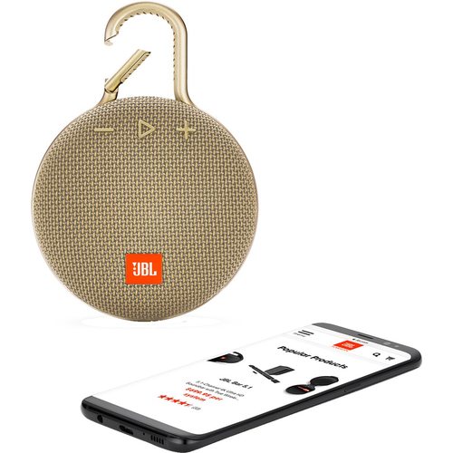 Портативная колонка JBL Clip 3 (песочный)