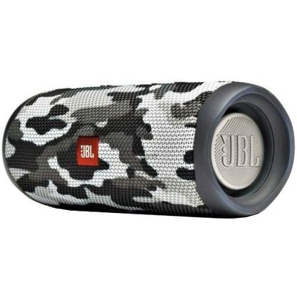 Портативная колонка JBL Flip 5 (черно-белый камуфляж)