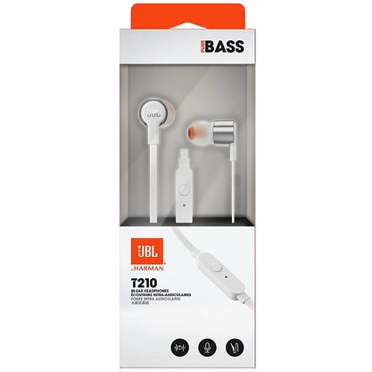 Наушники JBL T210 (серебристый)
