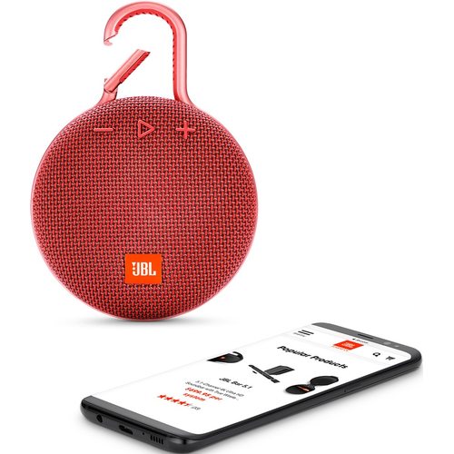 Портативная колонка JBL Clip 3 (красный)