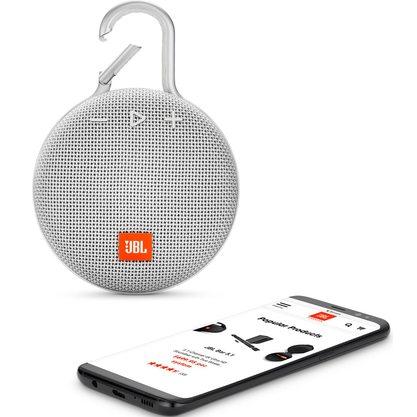 Портативная колонка JBL Clip 3 (белый)