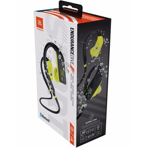 Беспроводные наушники JBL Endurance Dive (черный/желтый)