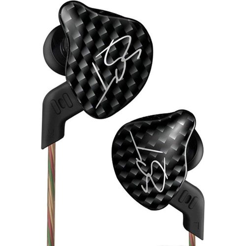 Наушники KZ ZST c микрофоном (черный)