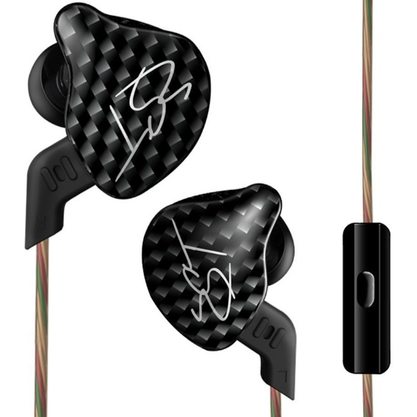 Наушники KZ ZST c микрофоном (черный)