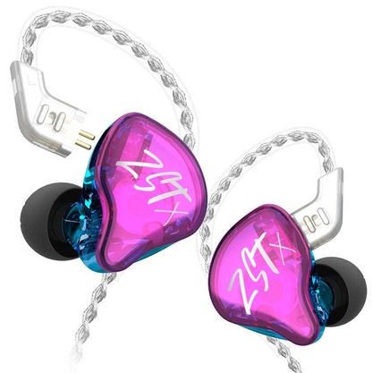 Наушники KZ Acoustics ZST X без микрофона (фиолетовый)