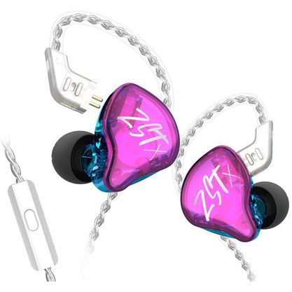 Наушники KZ Acoustics ZST X с микрофоном (разноцветные)