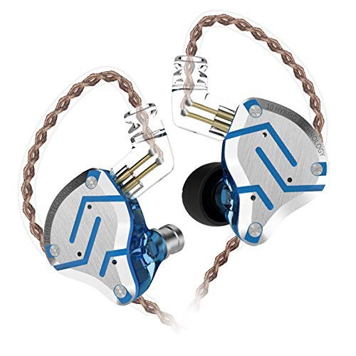 Наушники KZ Acoustics ZS10 Pro без микрофона (блики синего)