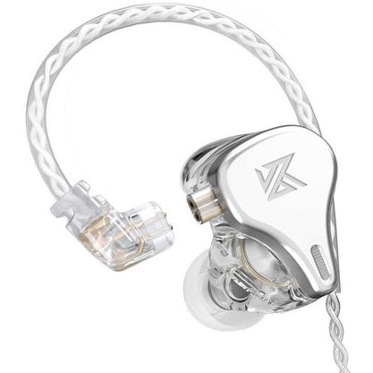 Наушники KZ DQ6 с микрофоном (серебристый)