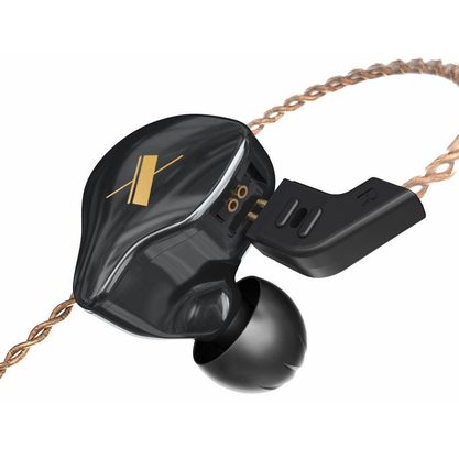 Наушники KZ EDX с микрофоном (черный)