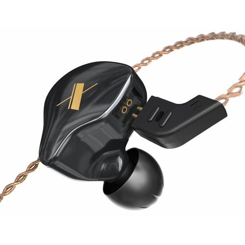 Наушники KZ EDX с микрофоном (черный)