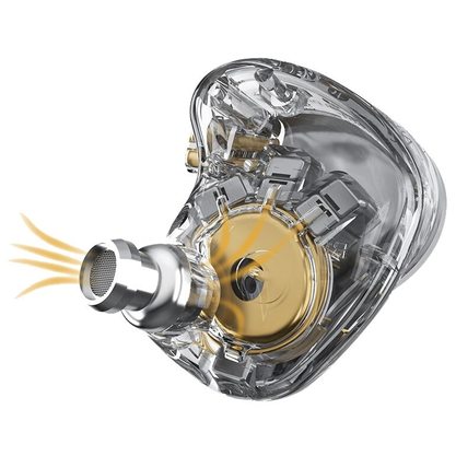 Наушники KZ ZAS с микрофоном (белый)