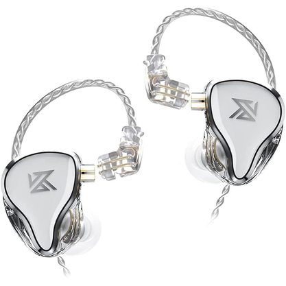 Наушники KZ ZAS с микрофоном (белый)