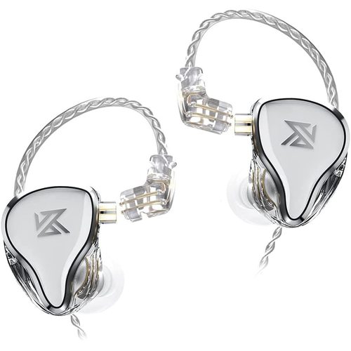 Наушники KZ ZAS с микрофоном (белый)