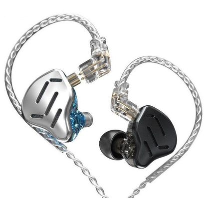 Наушники KZ ZAX без микрофона (серебристый)