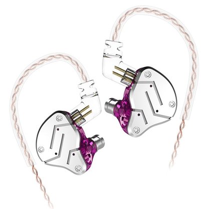 Наушники KZ Acoustics ZSN без микрофона (фиолетовый)