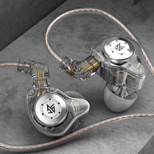 Наушники KZ EDX Pro с микрофоном (прозрачный)