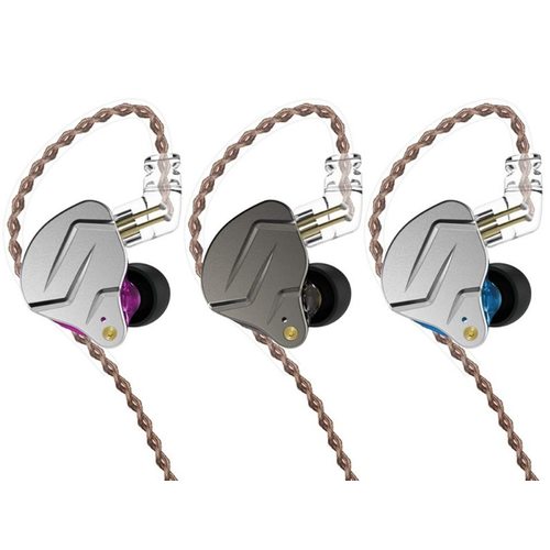 Наушники KZ Acoustics ZSN Pro с микрофоном (серый)