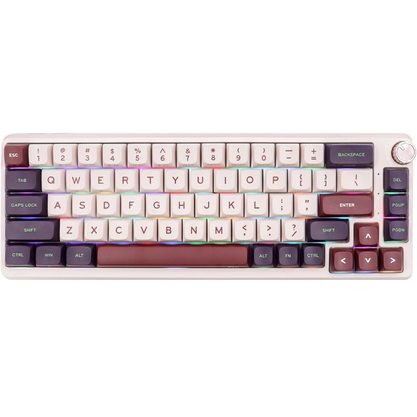 Игровая клавиатура KZZI K68 Pro Nezuko Purple Rainbow Axis Switch