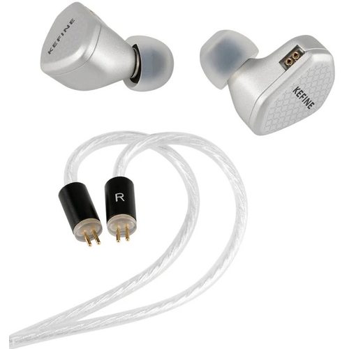 Наушники Kefine Klean без микрофона 3.5 мм (серебристый)