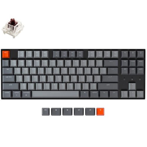 Игровая клавиатура Keychron K8 RGB TKL (Brown Switch) RU