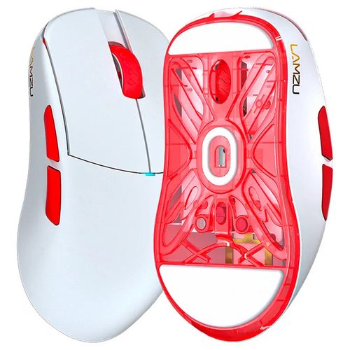 Игровая мышка Lamzu Atlantis Mini Champion Edition (белый/красный)