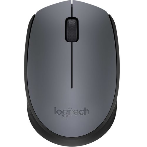 Мышка офисная Logitech M170 (черный/серый)