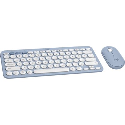 Набор периферии Клавиатура + мышь Logitech PEBBLE 2 COMBO (голубой)