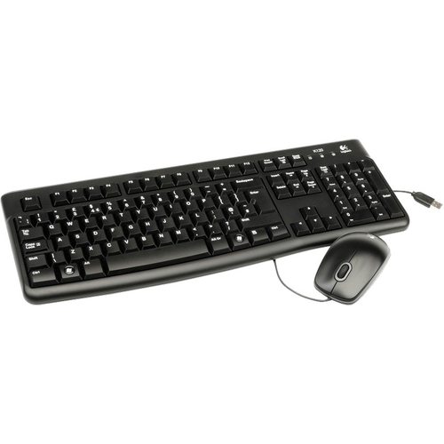 Набор периферии Клавиатура + мышь Logitech Desktop MK120 (черный)