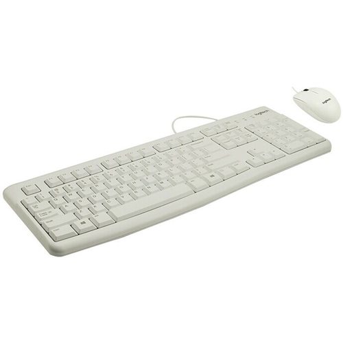 Набор периферии Клавиатура + мышь Logitech Desktop MK120 (белый)