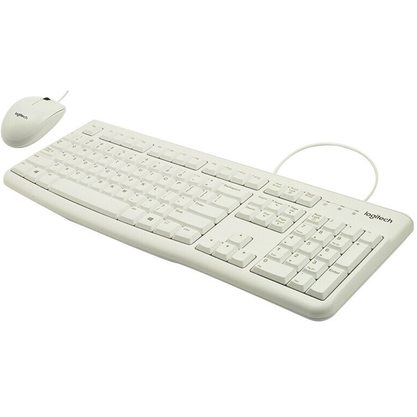 Набор периферии Клавиатура + мышь Logitech Desktop MK120 (белый)