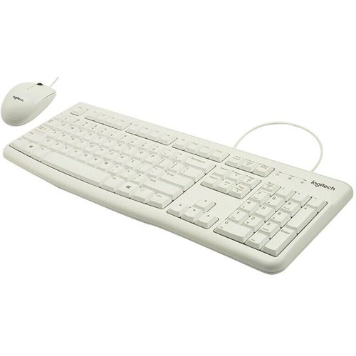 Набор периферии Клавиатура + мышь Logitech Desktop MK120 (белый)