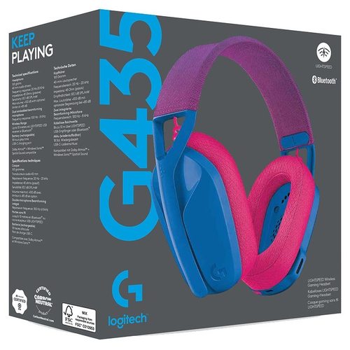 Игровые наушники Logitech G435 (синий)