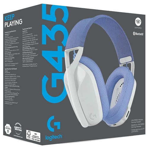 Игровые наушники Logitech G435 (белый)