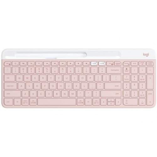 Клавиатура офисная Logitech K580 (розовый)