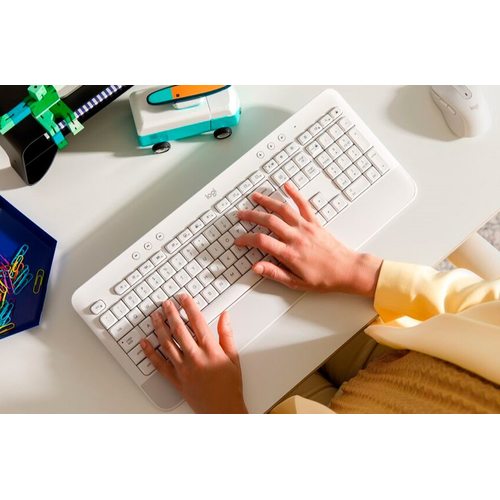 Клавиатура офисная Logitech K650 (белый)