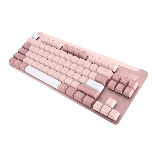 Клавиатура офисная Logitech K855 Red Switch (розовый)