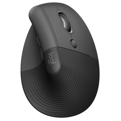 Мышка офисная Logitech Lift для правшей (черный)