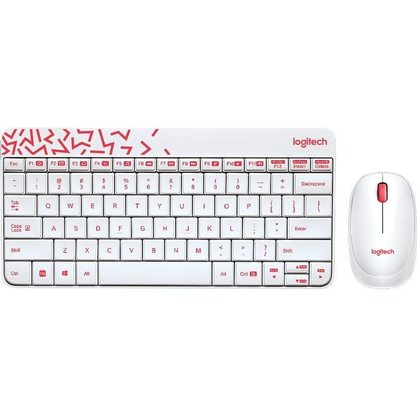 Набор периферии Клавиатура + мышь Logitech MK240 Nano (белый)
