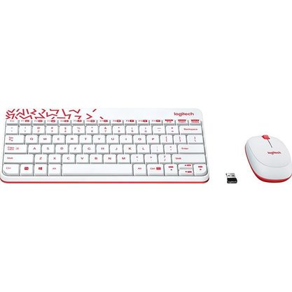 Набор периферии Клавиатура + мышь Logitech MK240 Nano (белый)