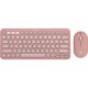 Клавиатура + мышь Logitech PEBBLE 2 COMBO (розовый)