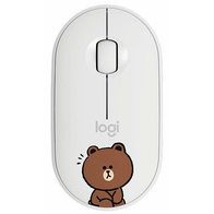 Logitech M350 Pebble Line Friends Brown (белый)