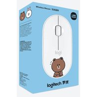 Logitech M350 Pebble Line Friends Brown (белый)