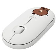 Logitech M350 Pebble Line Friends Brown (белый)