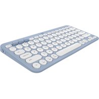 Клавиатура + мышь Logitech PEBBLE 2 COMBO (голубой)