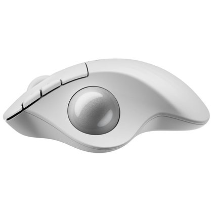 Мышка офисная  Logitech Ergo M575S (белый, серебристый шарик)