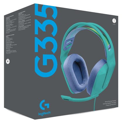 Игровые наушники Logitech G335 (мятный)
