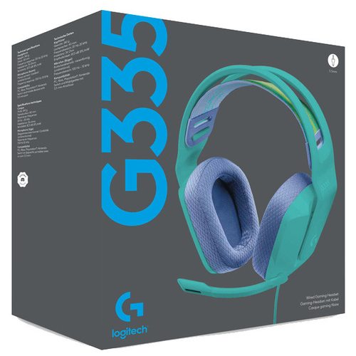 Игровые наушники Logitech G335 (мятный)