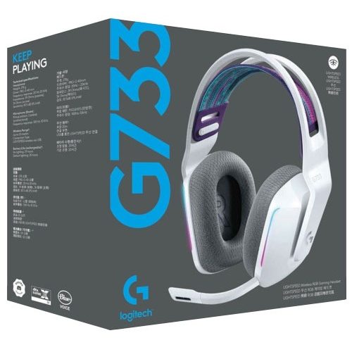 Игровые наушники Logitech G733 Lightspeed Wireless (белый)
