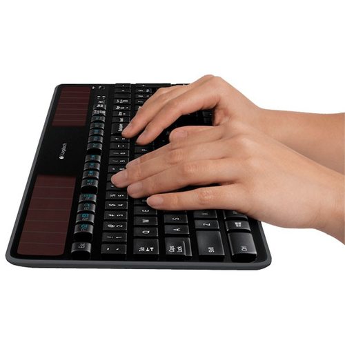 Клавиатура офисная Logitech K750 Solar (черный)